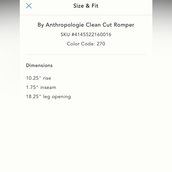 NWT new small Anthropologie clean cut romper shorts yellow tiny FLAW - Picture 16 of 17